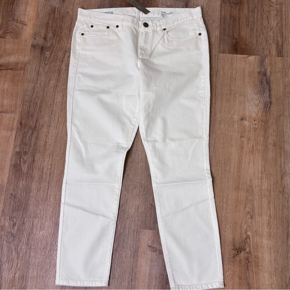 J Crew Ankle toothpick white jeans NWT - Picture 3 of 9